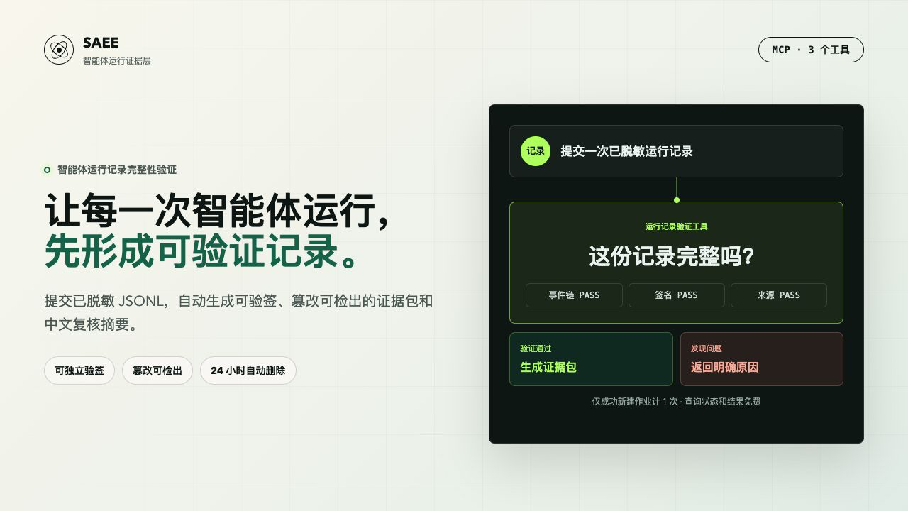 智能体运行记录验证工具中文主图